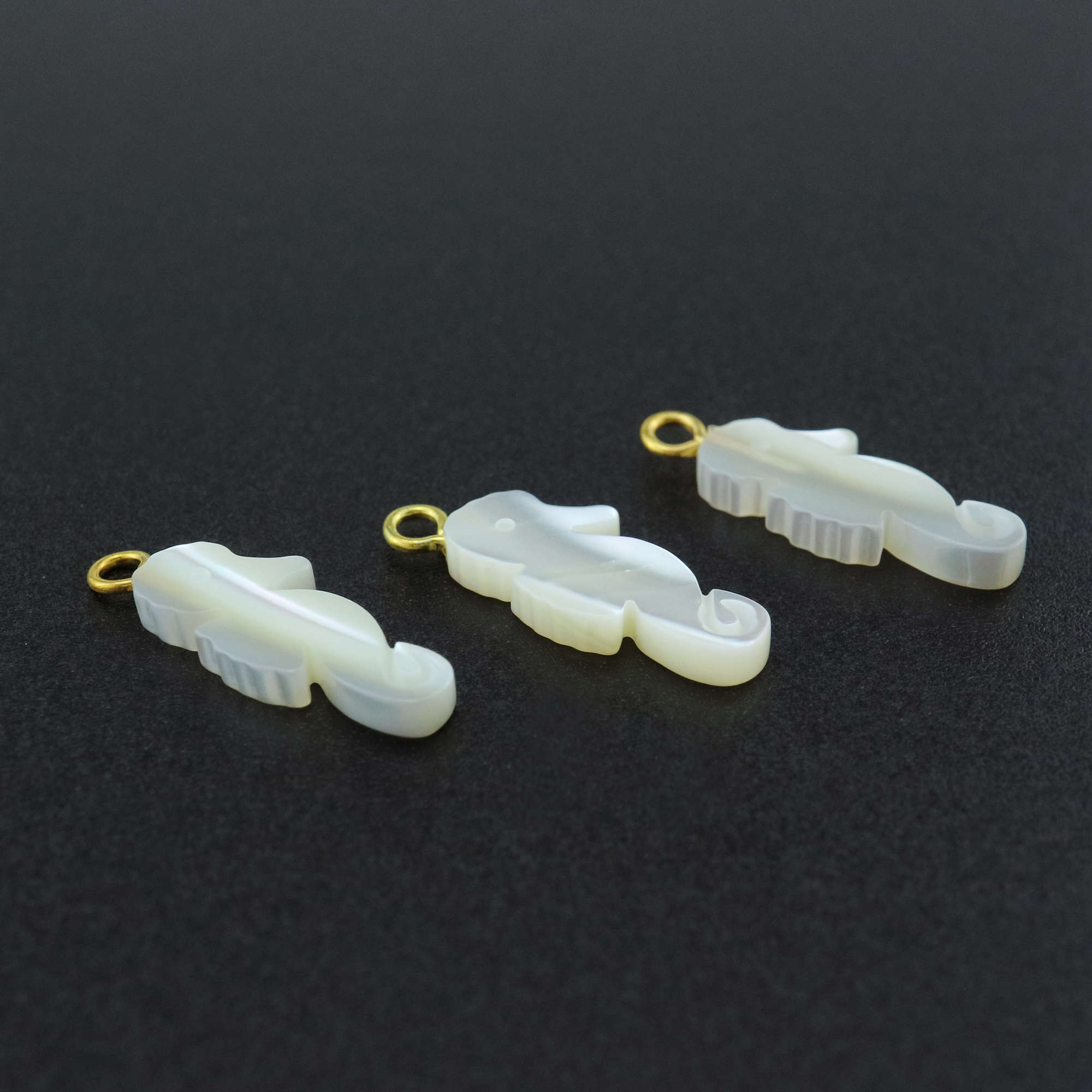 5Pcs 12x20MM White Mother of Pearl Shell Sea Horse Pendant Charm DIY Supplies Findings 1800518 - Click Image to Close